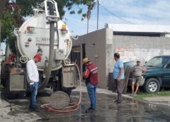 Realizó COMAPA limpieza de drenaje sanitario en colonia Ampliación Rodríguez