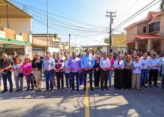 INAUGURARON ALCALDE Y VECINOS DE LA AZTLÁN, PAVIMENTACIÓN POR MÁS DE 5.7 MDP