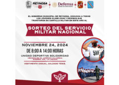 INVITA GOBIERNO DE REYNOSA A SORTEO DE CONSCRIPTOS DEL SERVICIO MILITAR NACIONAL