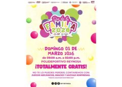 CELEBRAN CARLOS PEÑA ORTIZ Y ALEJANDRA YELITZA GARZA EL DÍA DE LA FAMILIA EN EL POLIDEPORTIVO