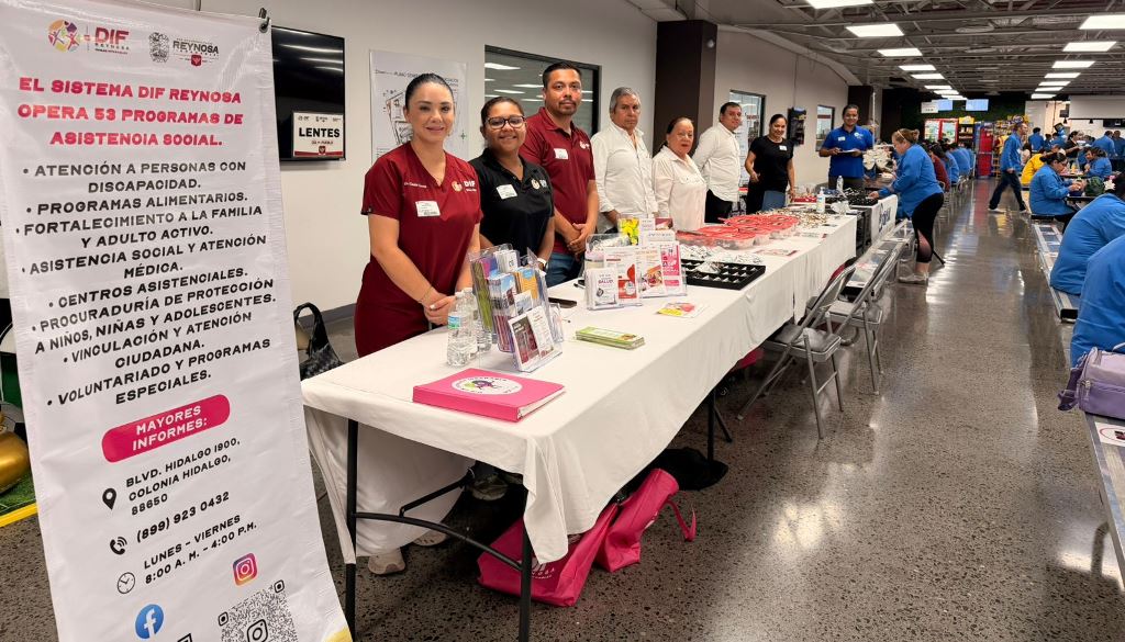 LLEVA DIF-REYNOSA CAMPAÑA DE LENTES Y PROGRAMAS A TRABAJADORES DE MAQUILADORA