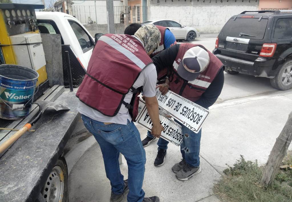 REHABILITÓ SERVICIO PÚBLICOS NOMENCLATURA EN BALCONES DE ALCALÁ